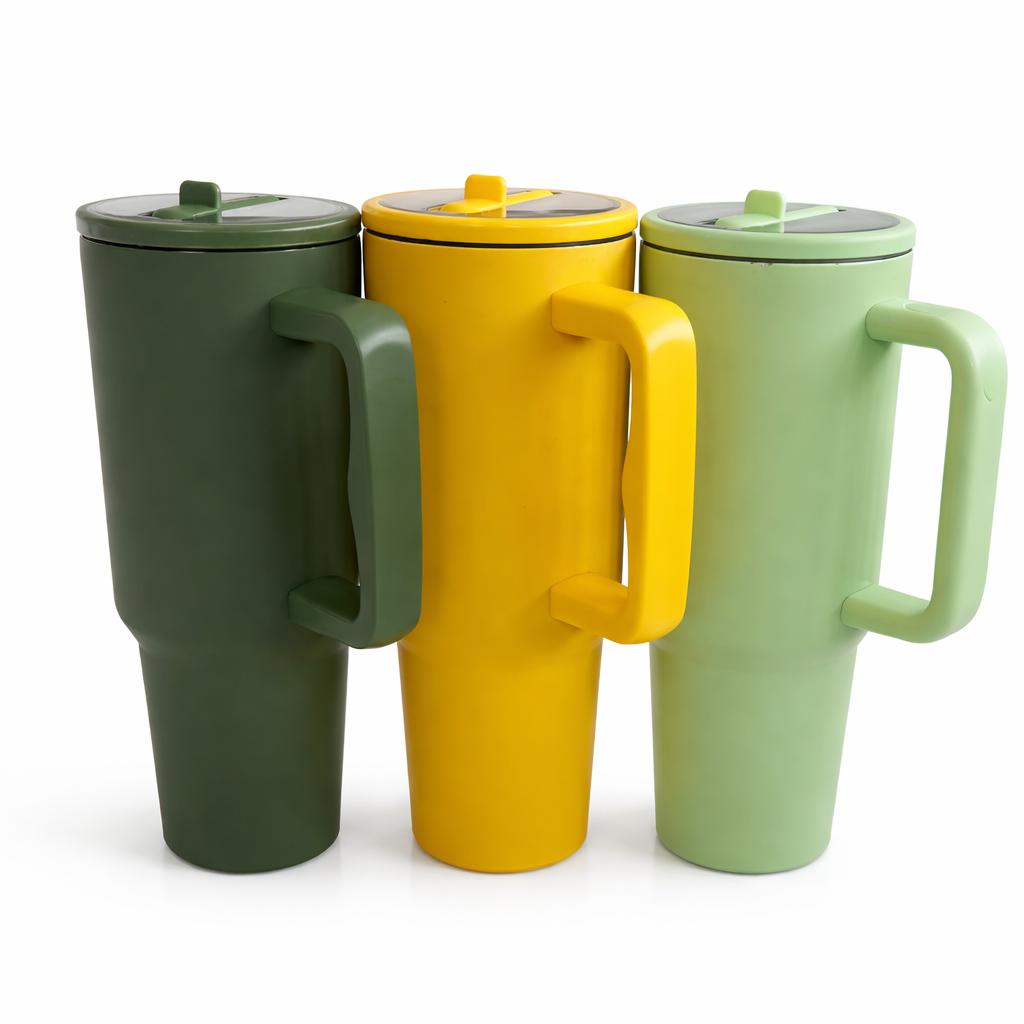 Copo Térmico com Alça Lateral em Aço Inox – Conforto e Segurança